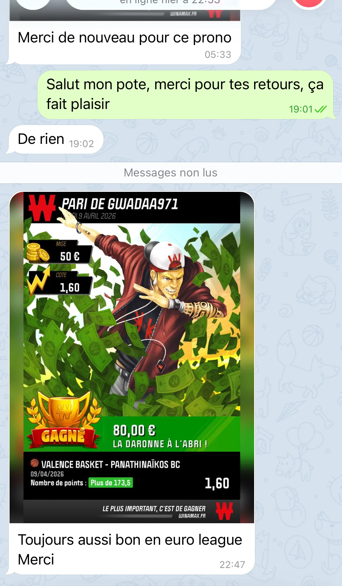 Ticket gagnant